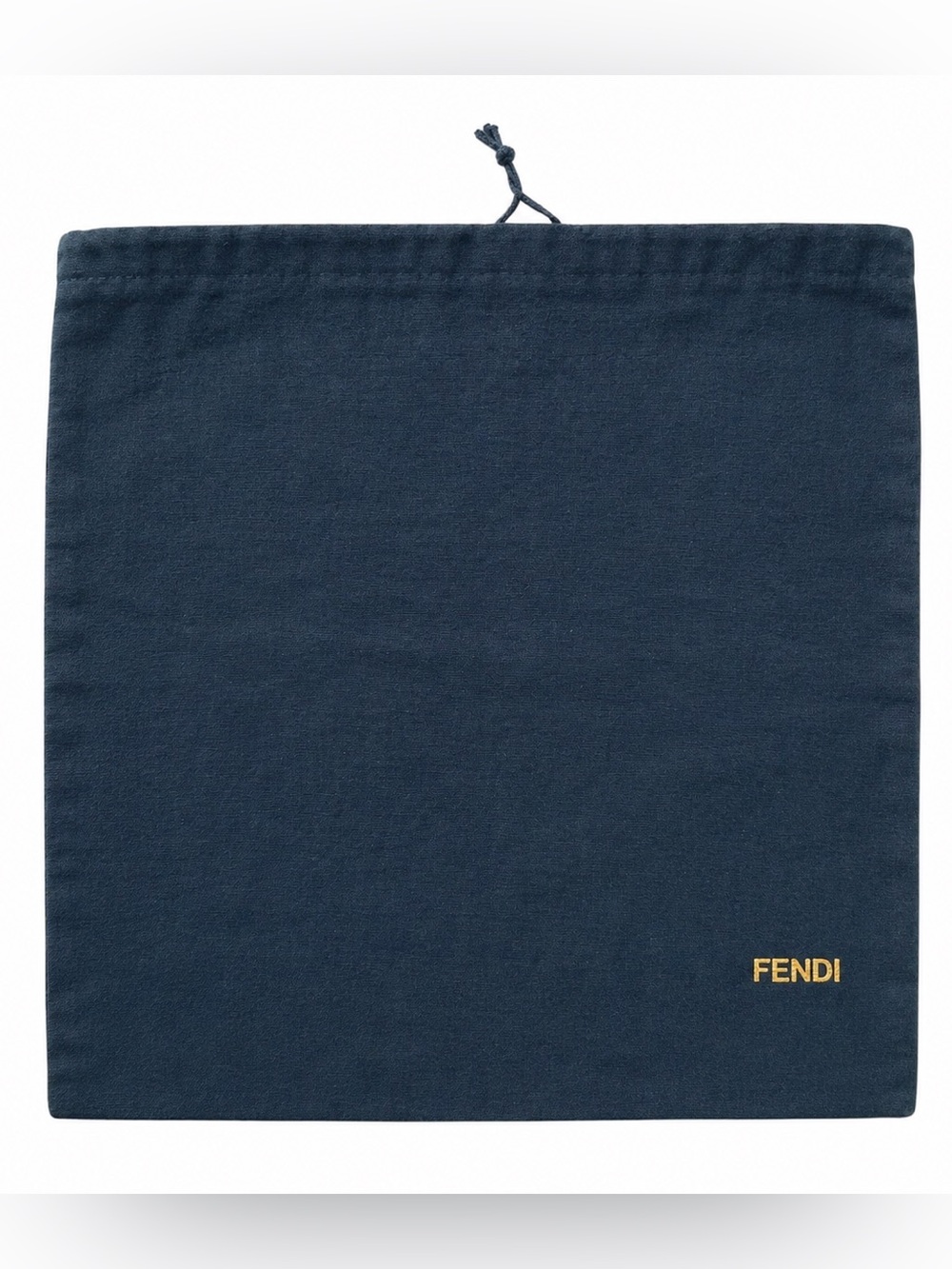 Fendi Black Dust Bag Drawstring Shoe Storage Authentic